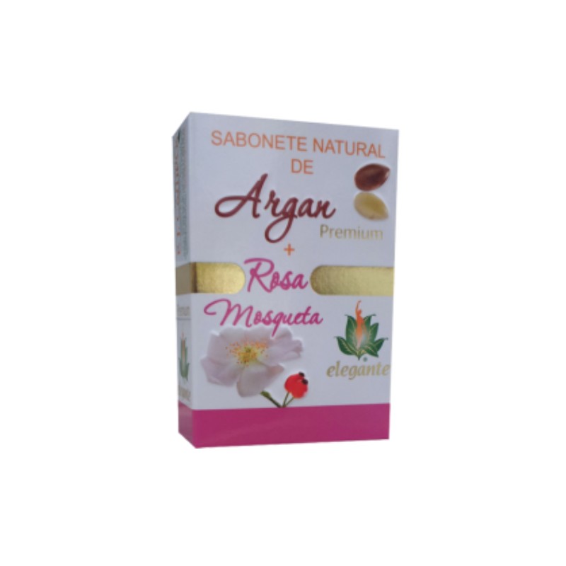 Elegante Sabonete Argan   Rosa 140 Grs