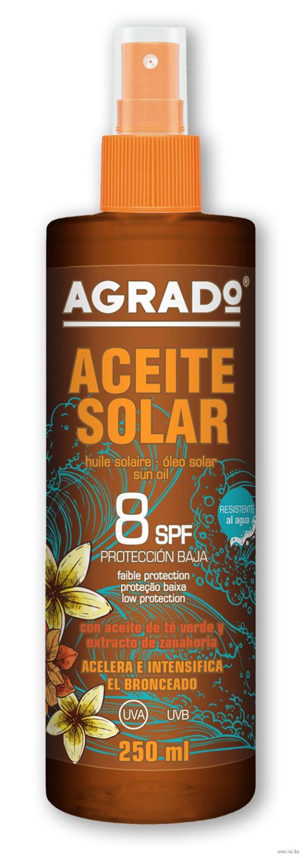 Agrado Oleo Solar SPF8 250ML