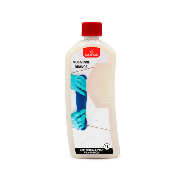 Mosaicril Cera Acrilica Branca 1Lt