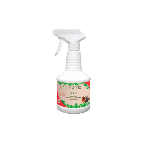 Biospotix Spray Repelente de Pulgas, Carraças e Mosquitos  500ML