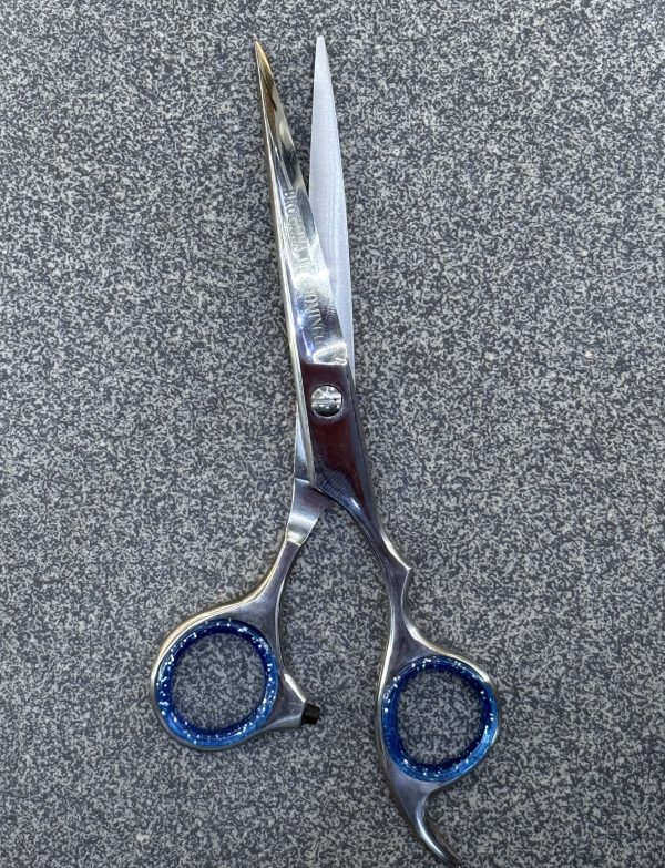 DSD Tesoura Curva Profissional para Corte de Cabelo 6.5'' Micro Serrilhada