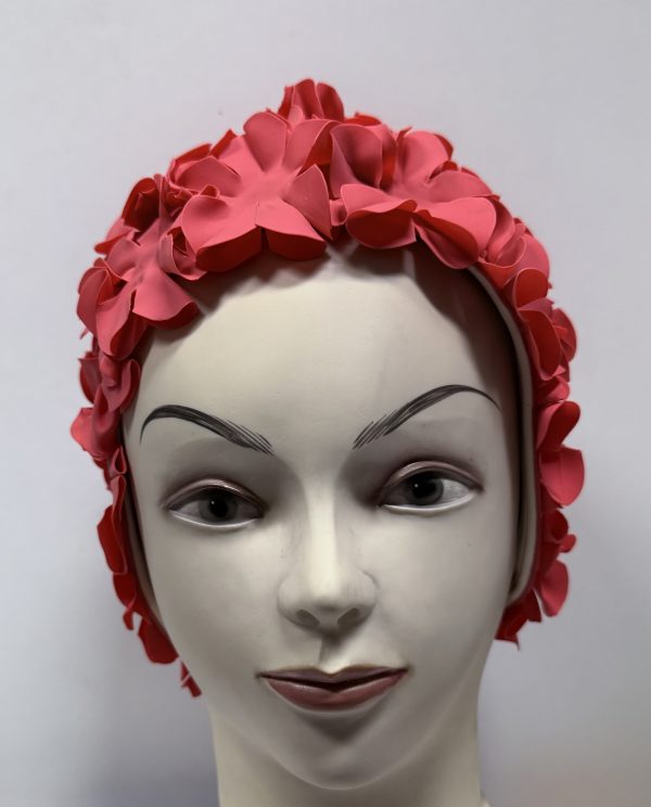 Touca Praia Borracha Flores Vermelho