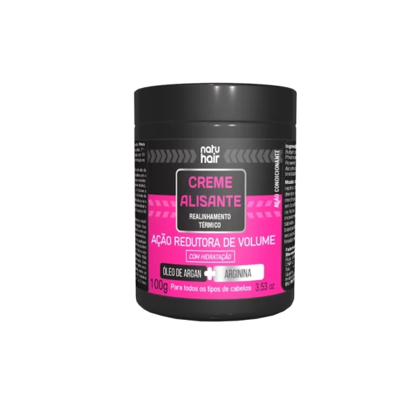 Creme Alisante  Redutor De Volume 100Gr Natu Hair