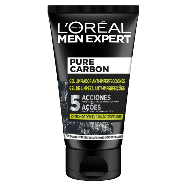 Pure Carbon Gel Limpeza Rosto Anti Imperfeições 100 ML L'Oreal Mens Expert