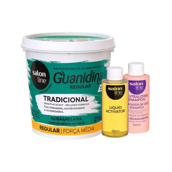 Kit Guanidina Tradicional Regular 218g Salon Line