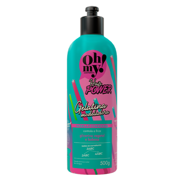 Gelatina Modeladora Hair Power Oh My Cosmetics 500ML