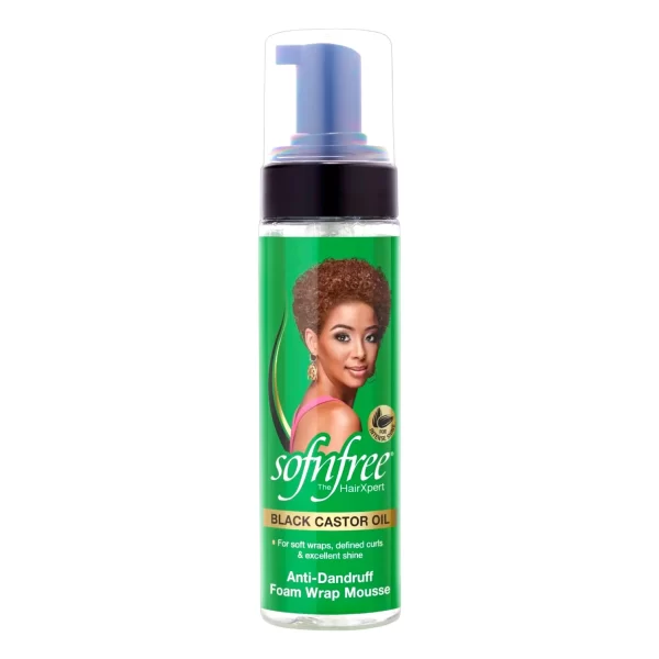 Black Castor Oil Anti-Caspa Foam Wrap Mousse 200ML Sofn´Free