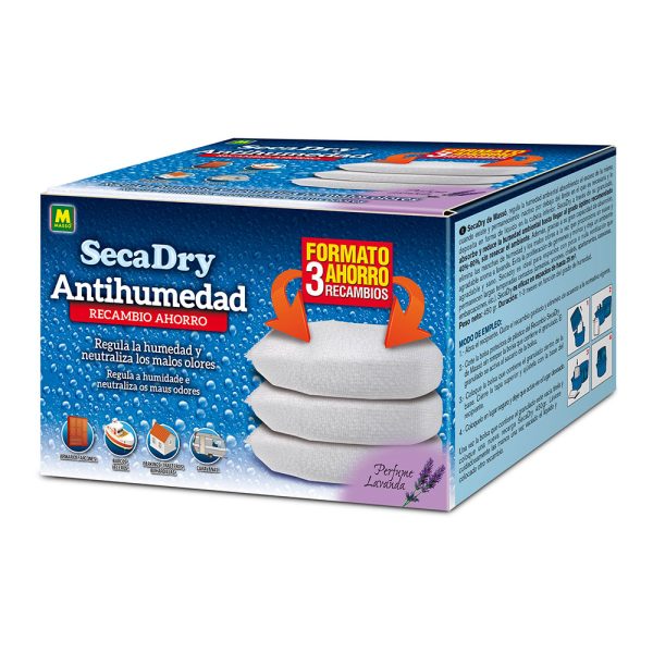 Recarga Desumidificador 3X450 Grs Secadry Massó