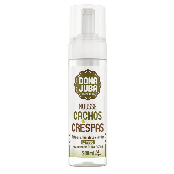 Mousse Cachos & Crespas Oliva E Coco 200ML Dona Juba