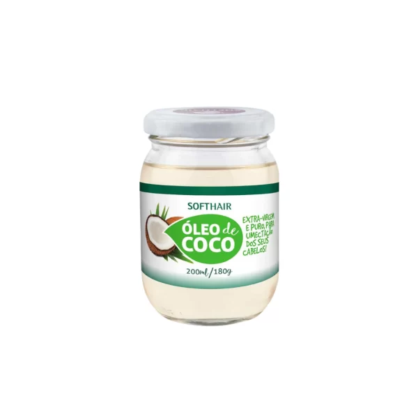 Creme Capilar Óleo Coco Extra-Virgem 200ML SOFTHAIR