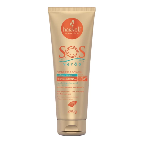 S.O.S Verão Creme Pré E Pós Sol  240Grs Haskell
