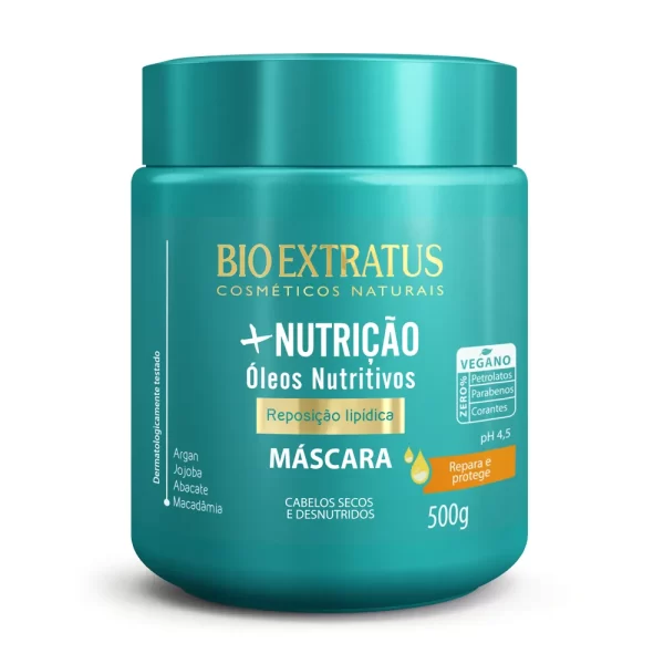 +Nutrição Mascara Óleos Nutritivos 500 Grs bio Extratus
