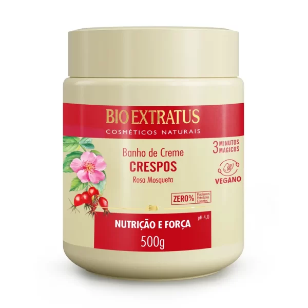 Crespos Banho de Creme Rosa Mosqueta 500 Grs Bio Extratus