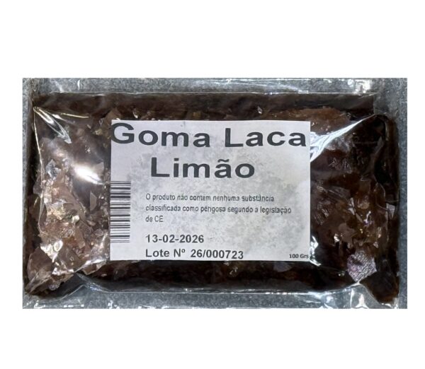 Goma Laca Limão 100 Grs Palhetas
