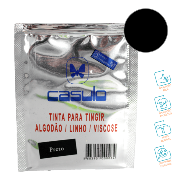 Tinta Para Tingir Preto Casulo