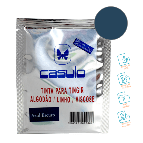 Tinta Para Tingir Azul Escuro Casulo