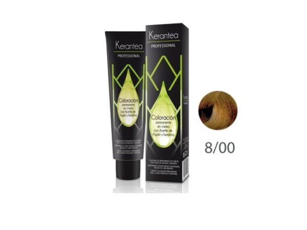 Kerantea Coloração 8.00 Louro Claro Intenso  100ML