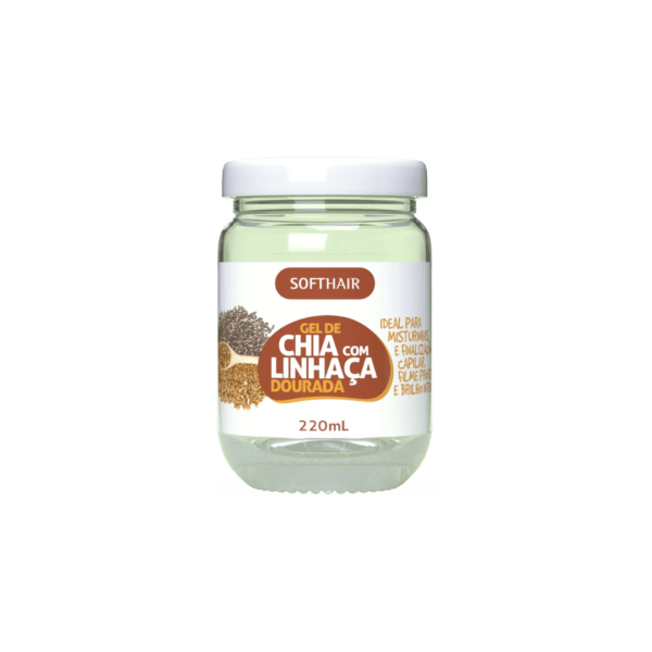 Gel De Chia Com Linhaça Dourada 220Grs Softhair