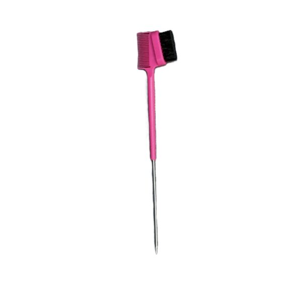Escova Baby Hair Ponta Ferro Rosa