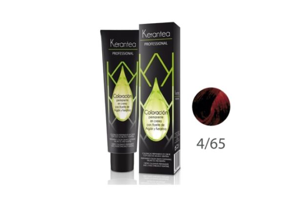 Kerantea Coloração 4.65 Castanho Médio Acaju Vermelho 100 ML